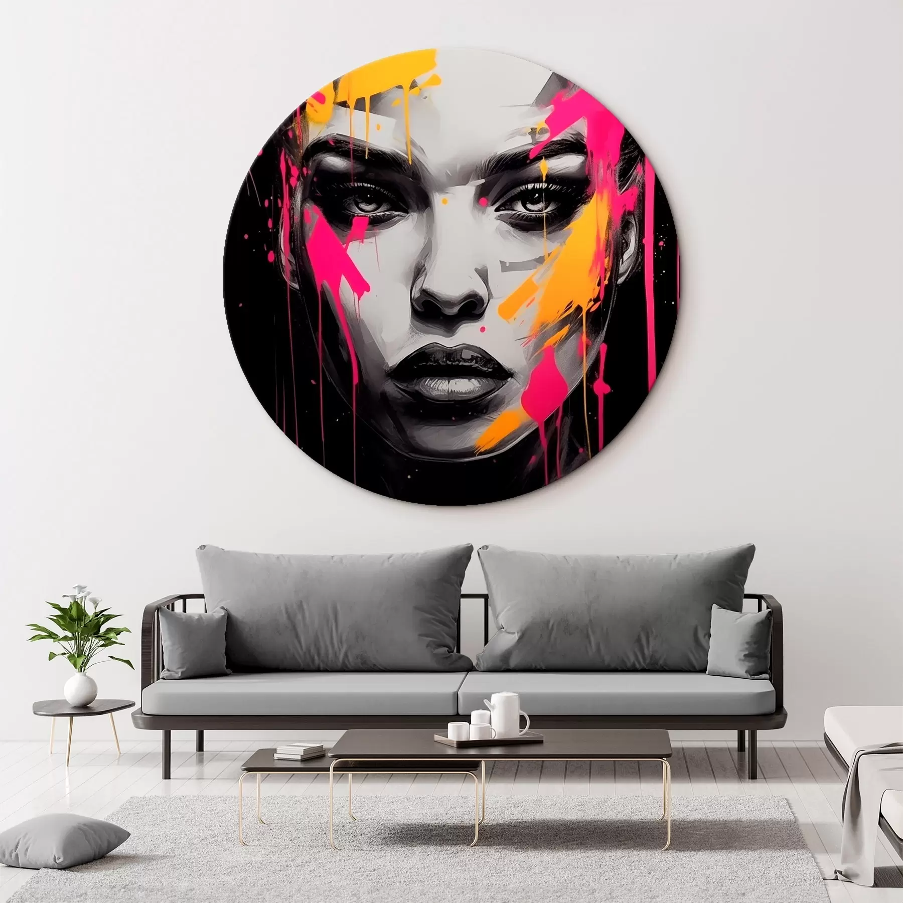 carta da parati Ritratto femminile in bianco e nero nr. r45319