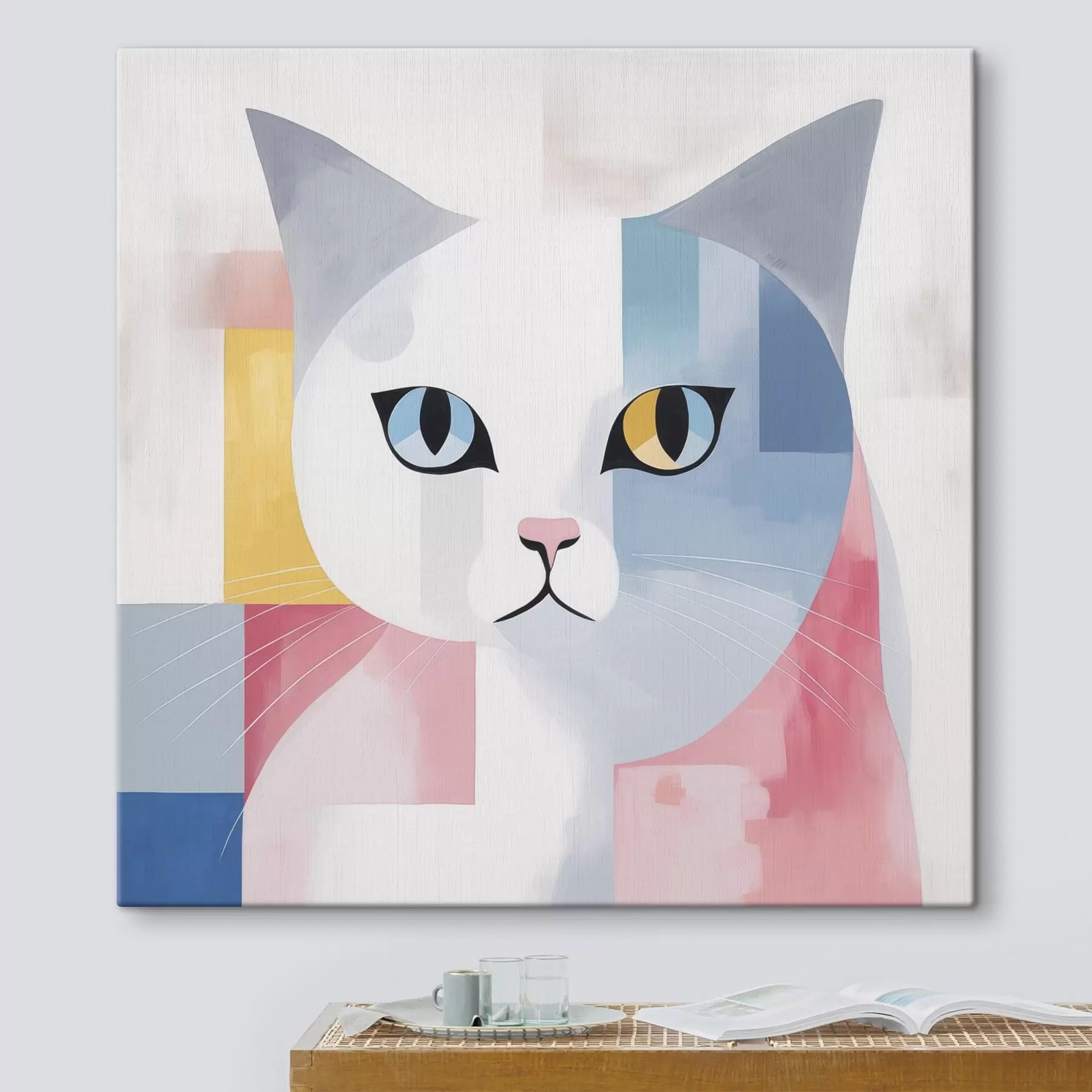 carta da parati Ritratto astratto di un gatto nr. s45358