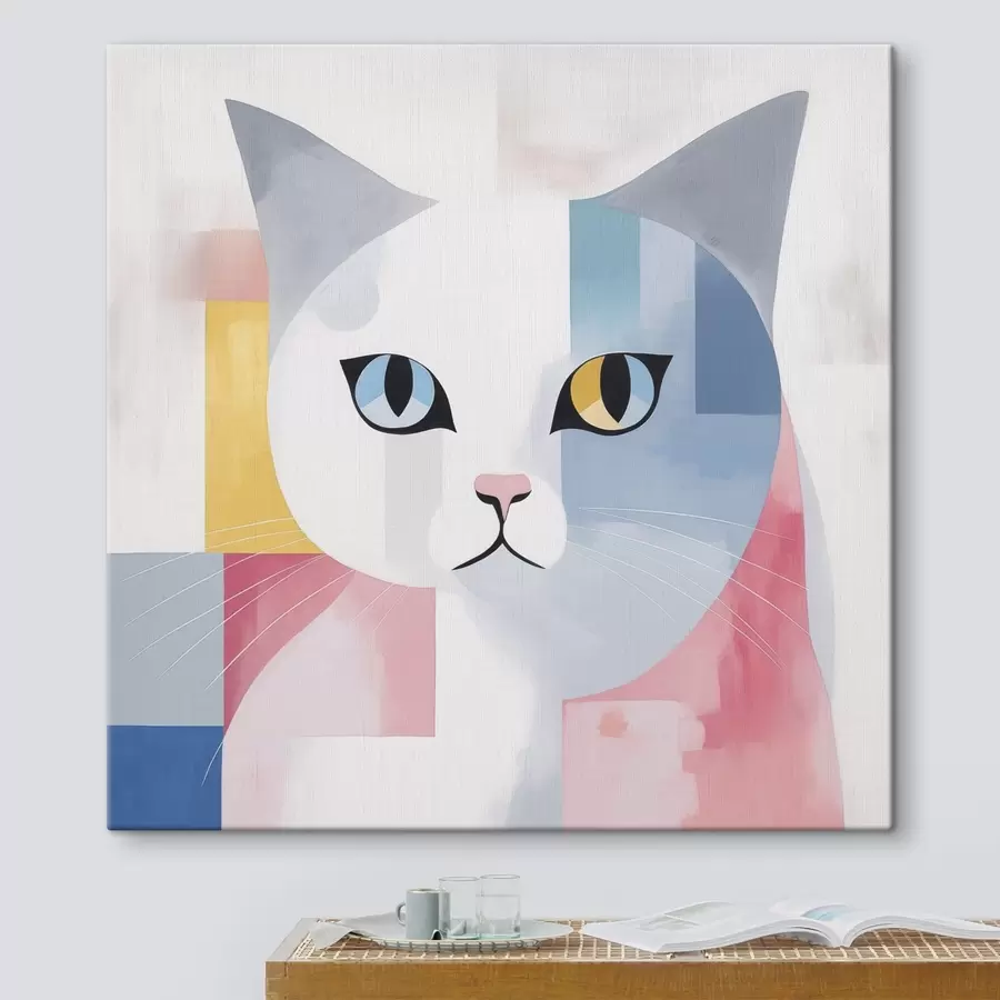 carta da parati Ritratto astratto di un gatto nr. s45358