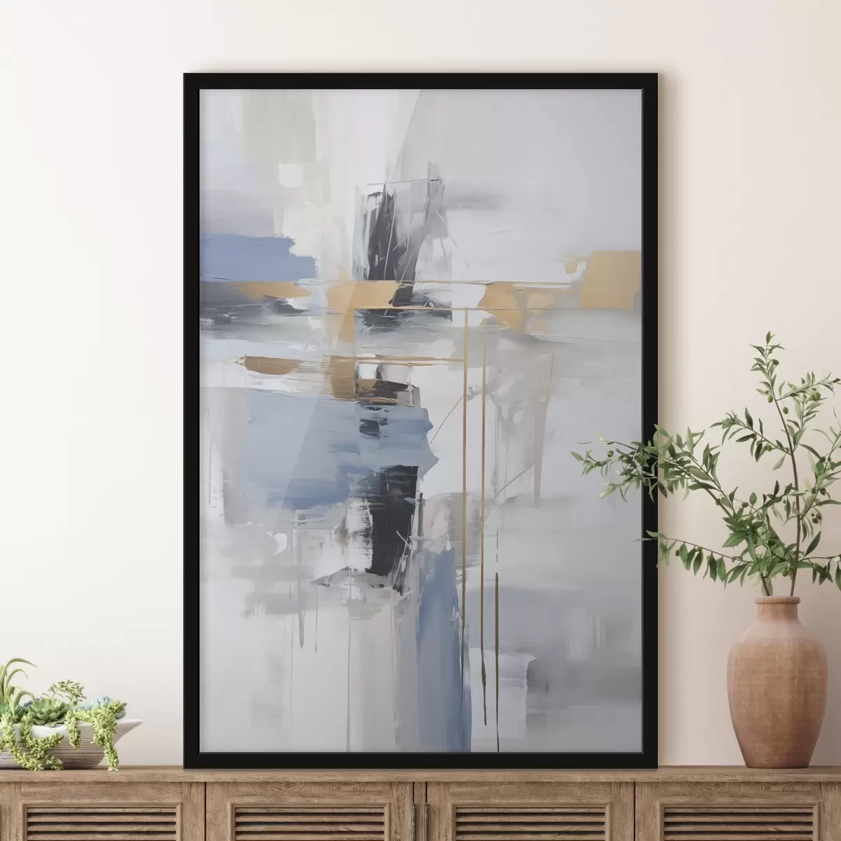 Poster L'astrazione moderna imita la pittura f45349