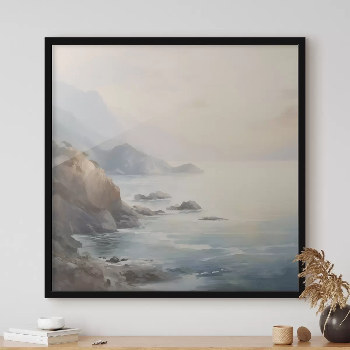 Poster Lago vicino alle rocce f45351