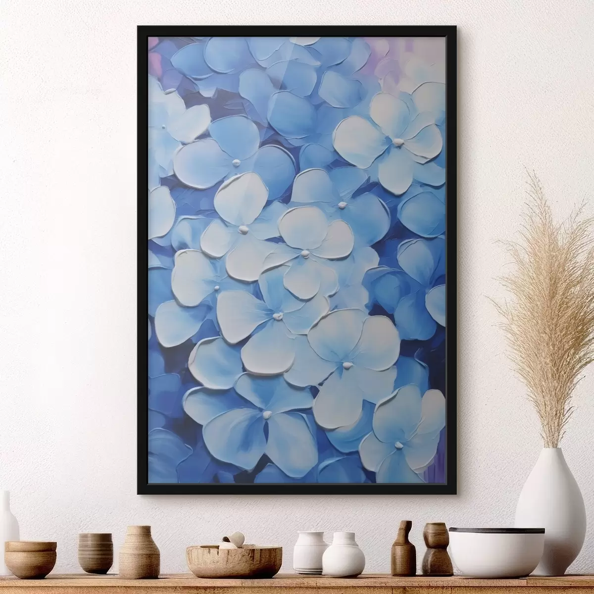 Poster Pittura a imitazione di ortensia f45357