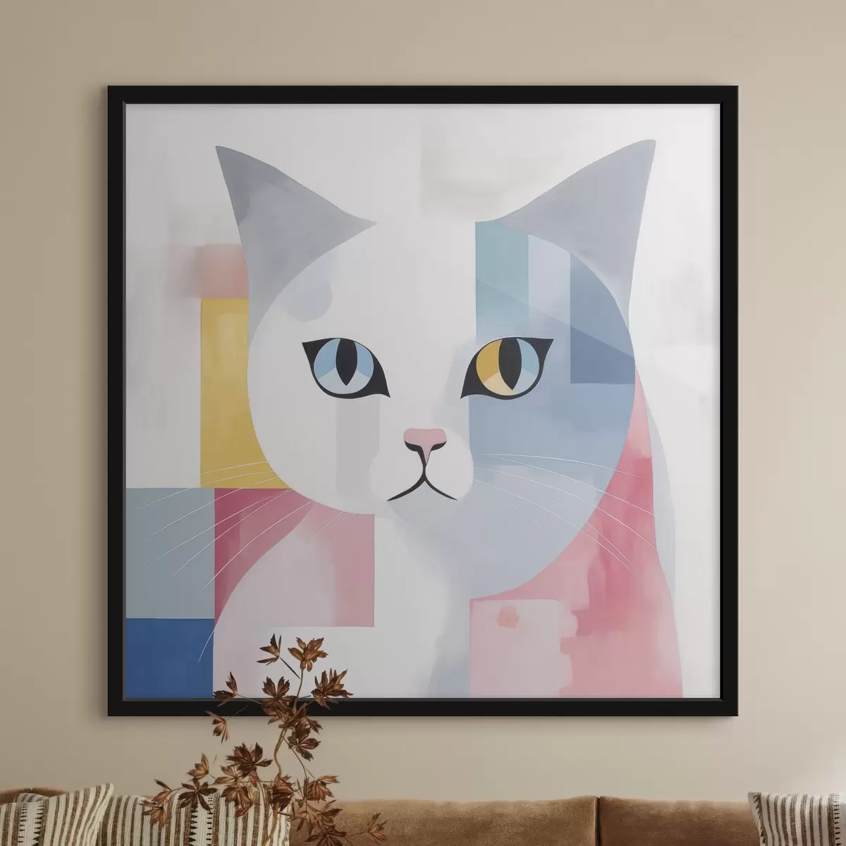 Poster Ritratto astratto di un gatto f45358