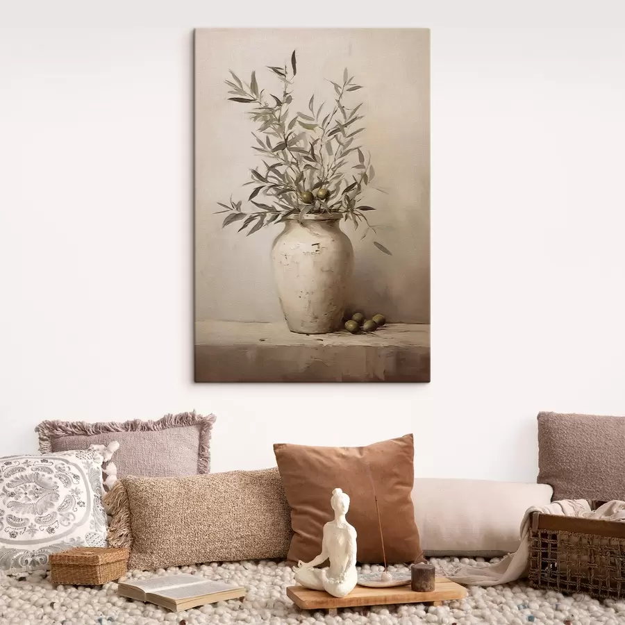 carta da parati Motivi di foglie in un vaso nr. s45382