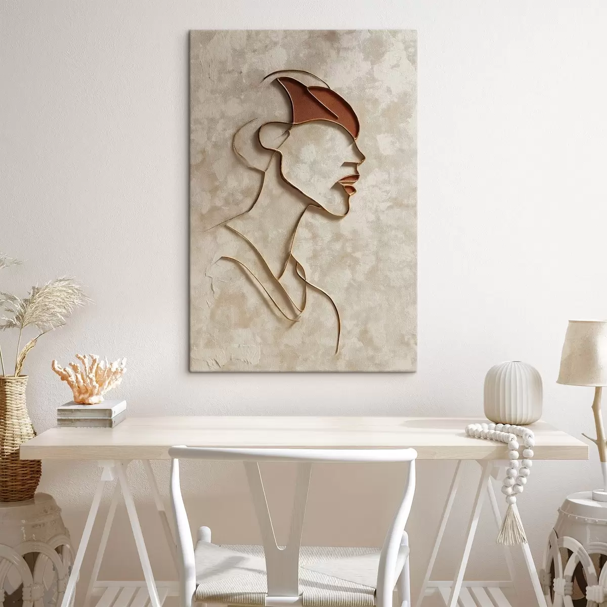 carta da parati Volto femminile astratto nr. s45395