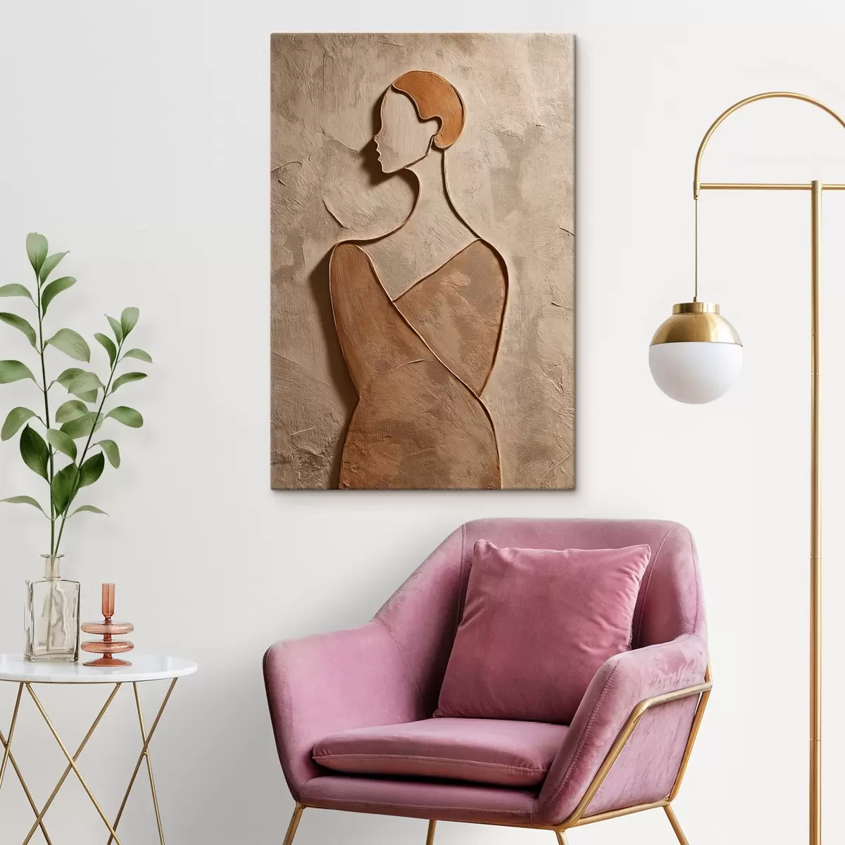 carta da parati Volto femminile astratto nr. s45396