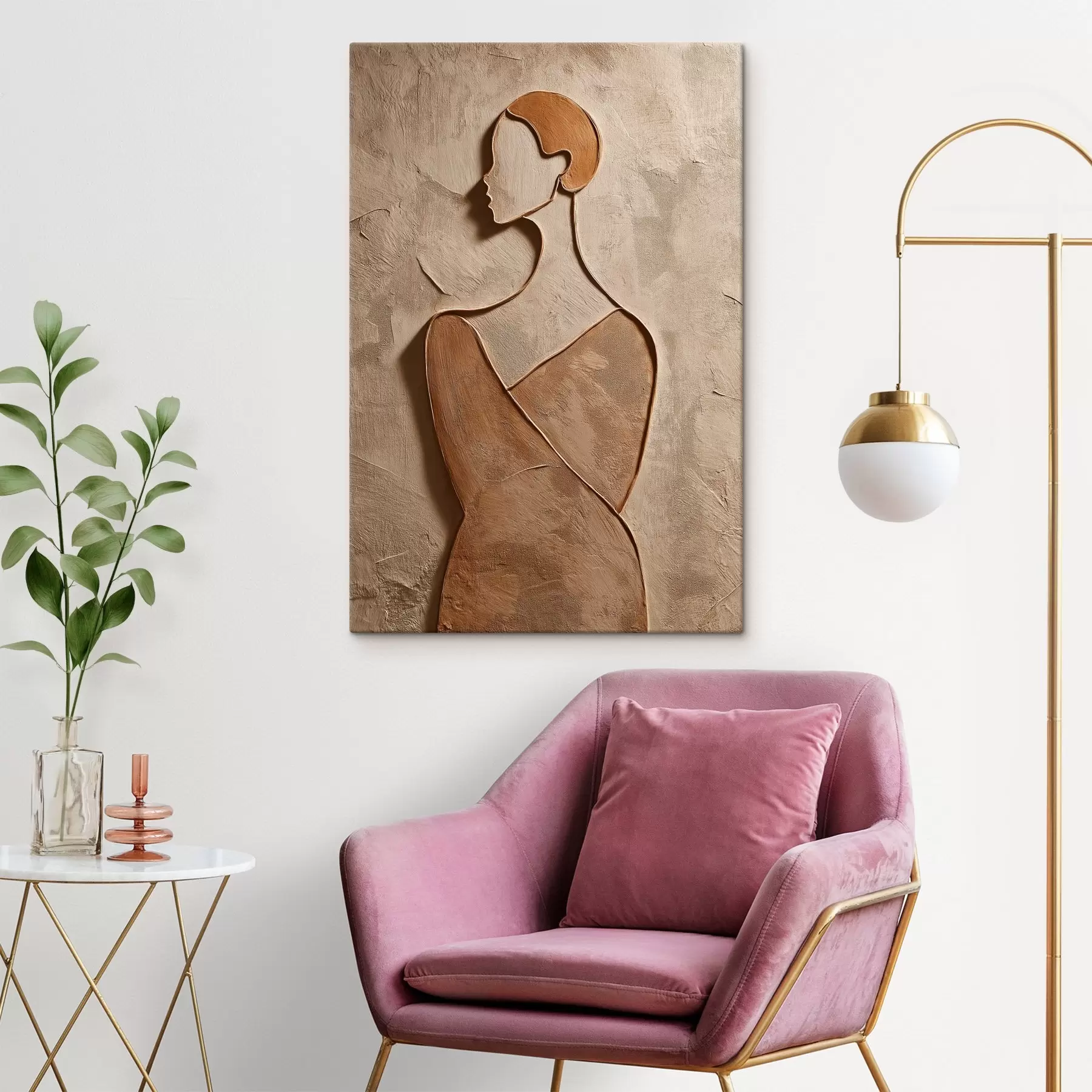 carta da parati Volto femminile astratto nr. s45396