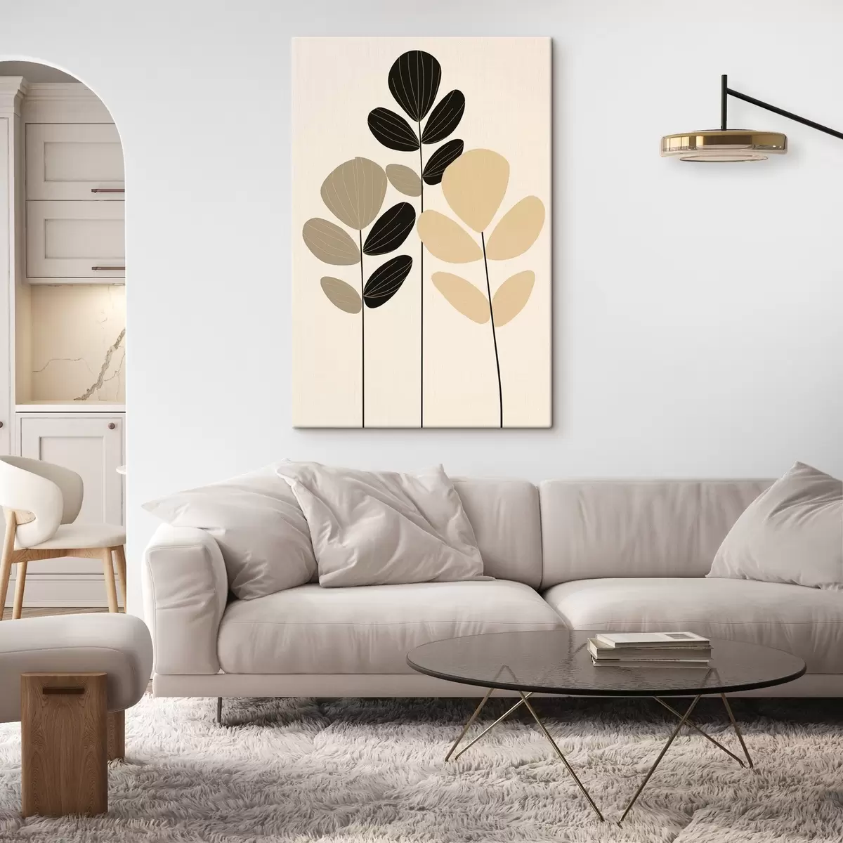 carta da parati Illustrazione botanica minimalista nr. s45400