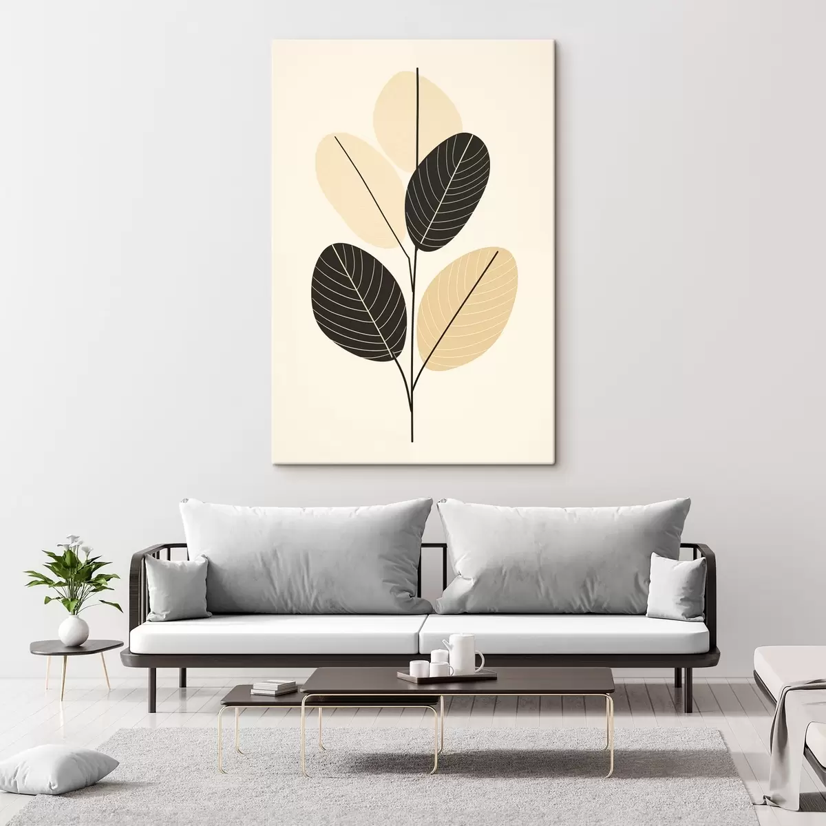 carta da parati Composizione astratta con forme ovali strutturate su sfondo in rilievo nr. s45402