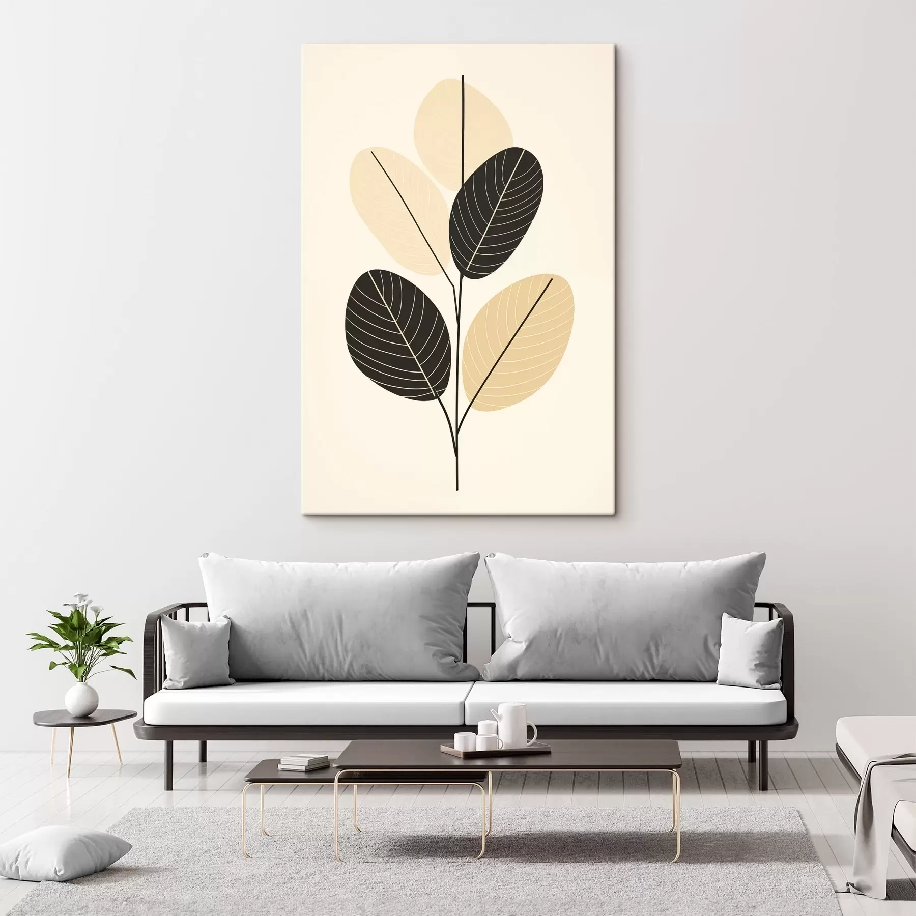 carta da parati Composizione astratta con forme ovali strutturate su sfondo in rilievo nr. s45402