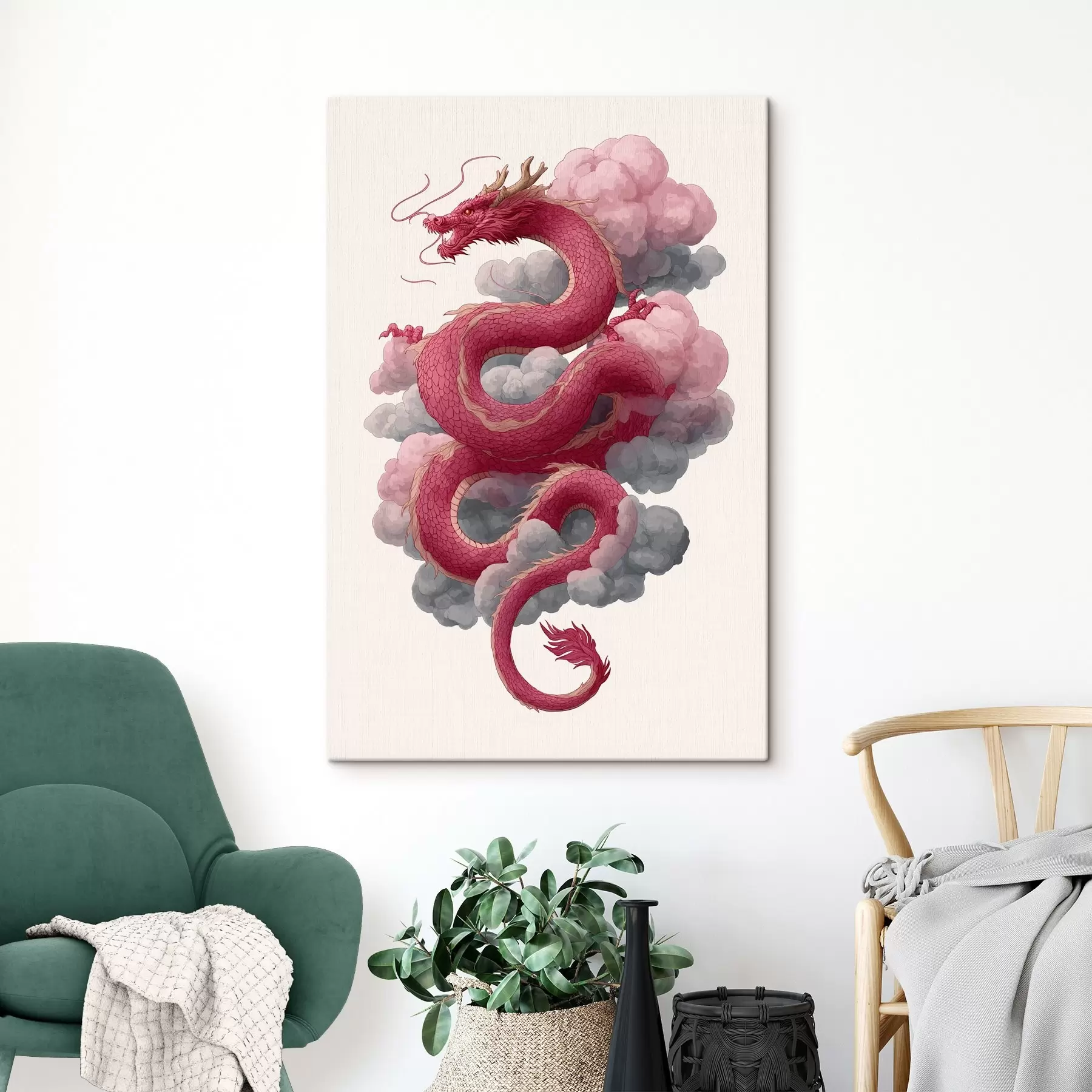 carta da parati Drago in stile cinese nr. s45412