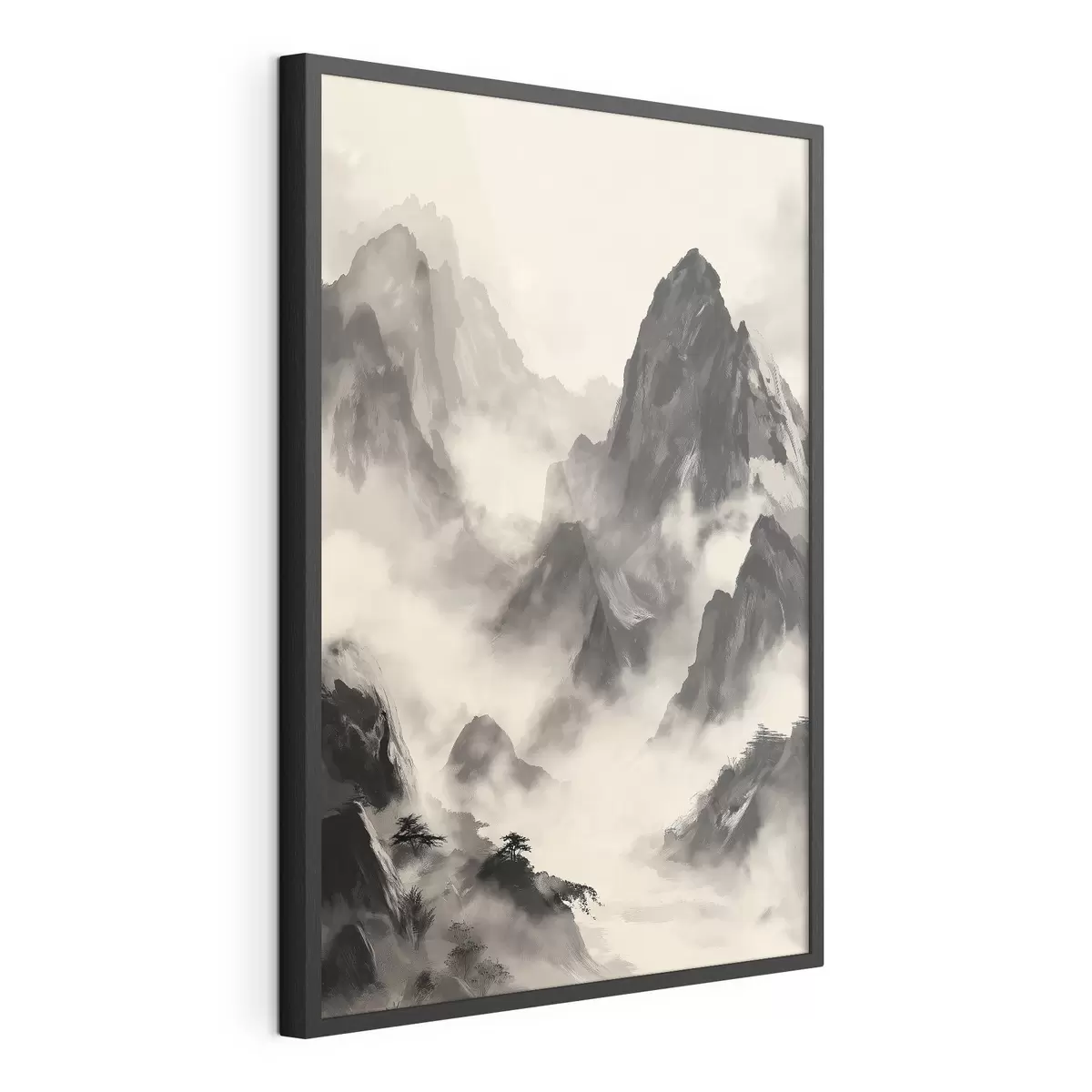 Poster Montagne in stile cinese f45384