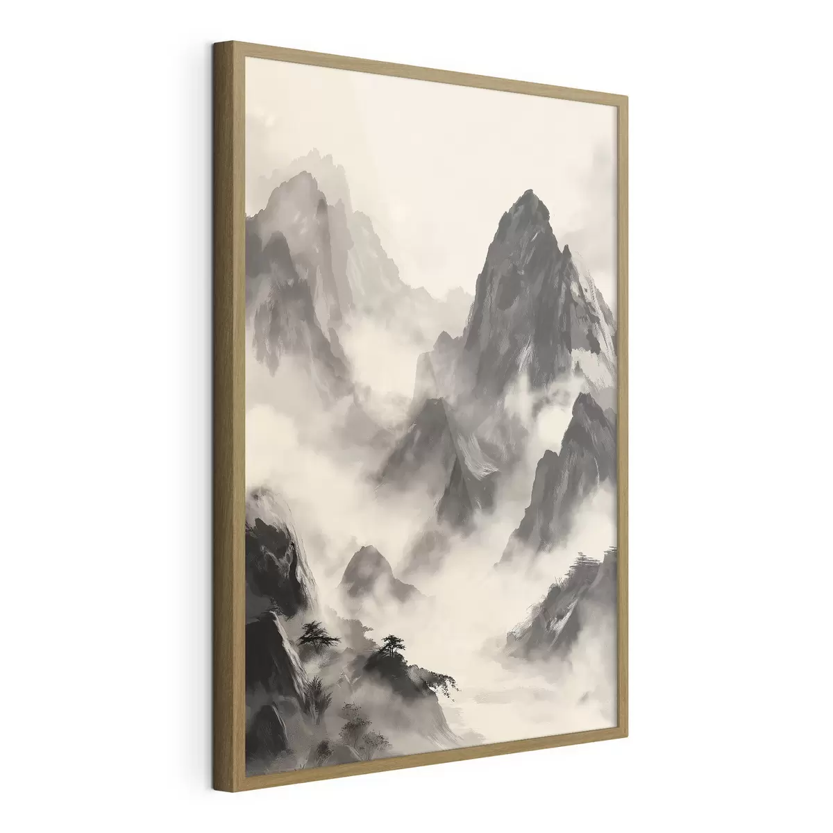 Poster Montagne in stile cinese f45384