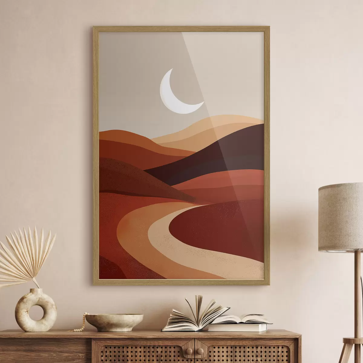 Poster Sole e montagne f45393