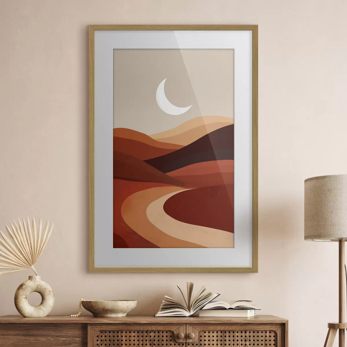 Poster Sole e montagne f45393