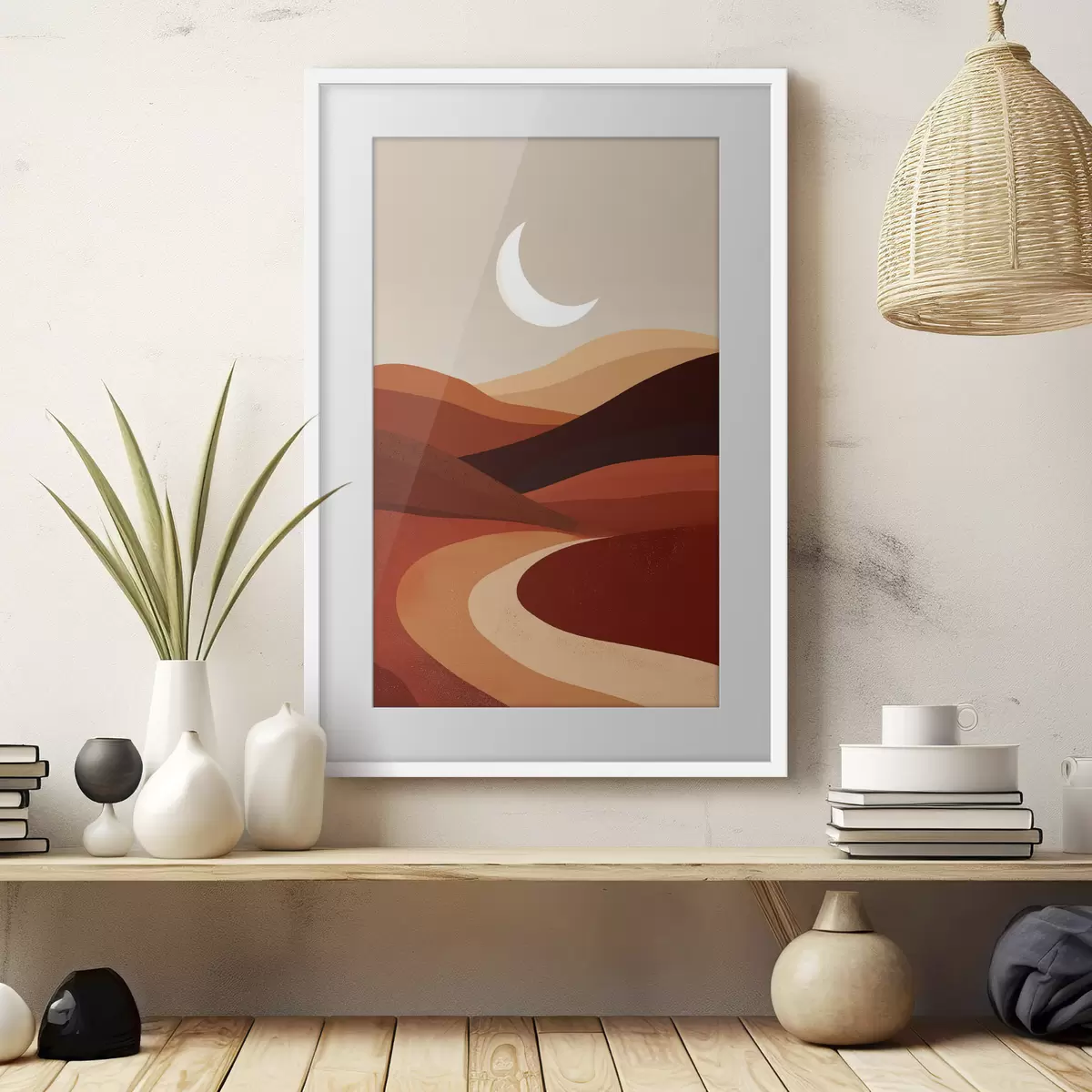 Poster Sole e montagne f45393