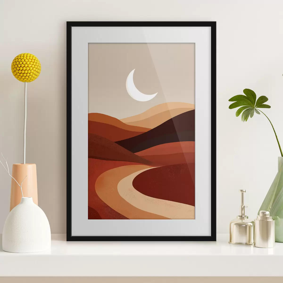 Poster Sole e montagne f45393