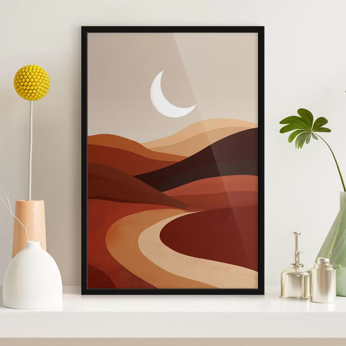 Poster Sole e montagne f45393