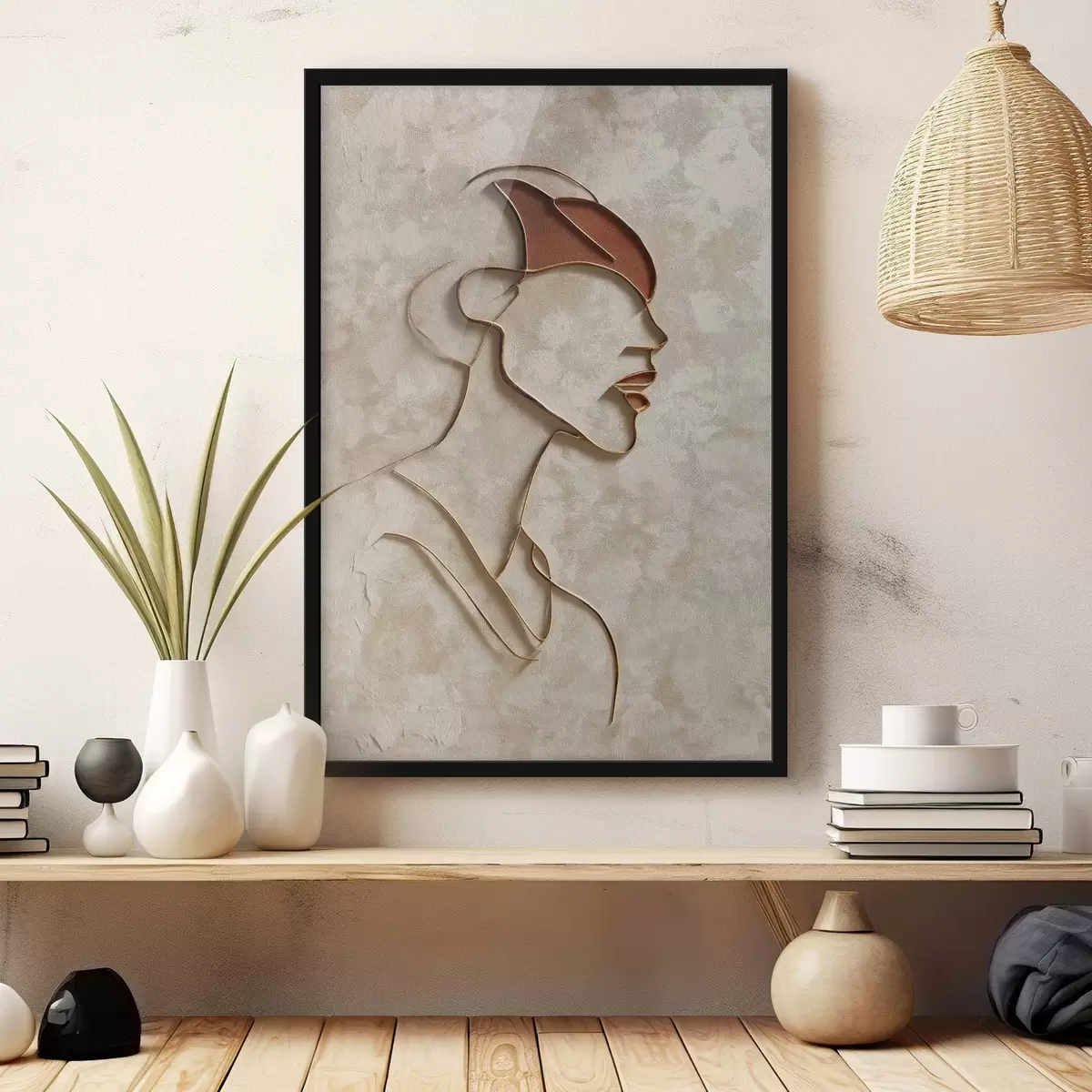 Poster Volto femminile astratto f45395