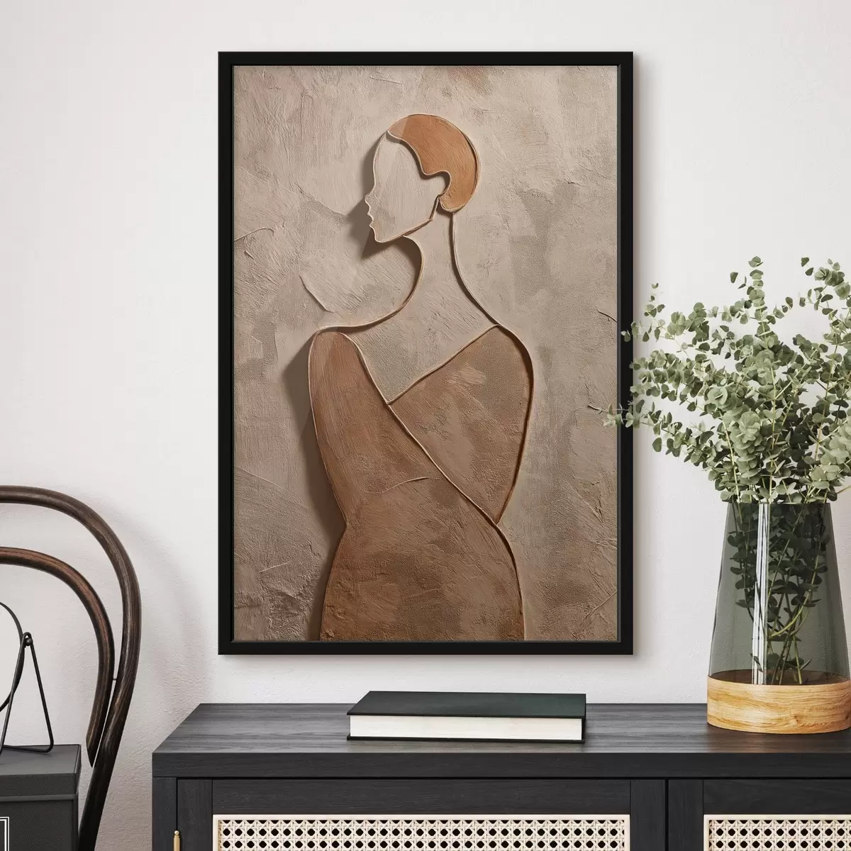 Poster Volto femminile astratto f45396