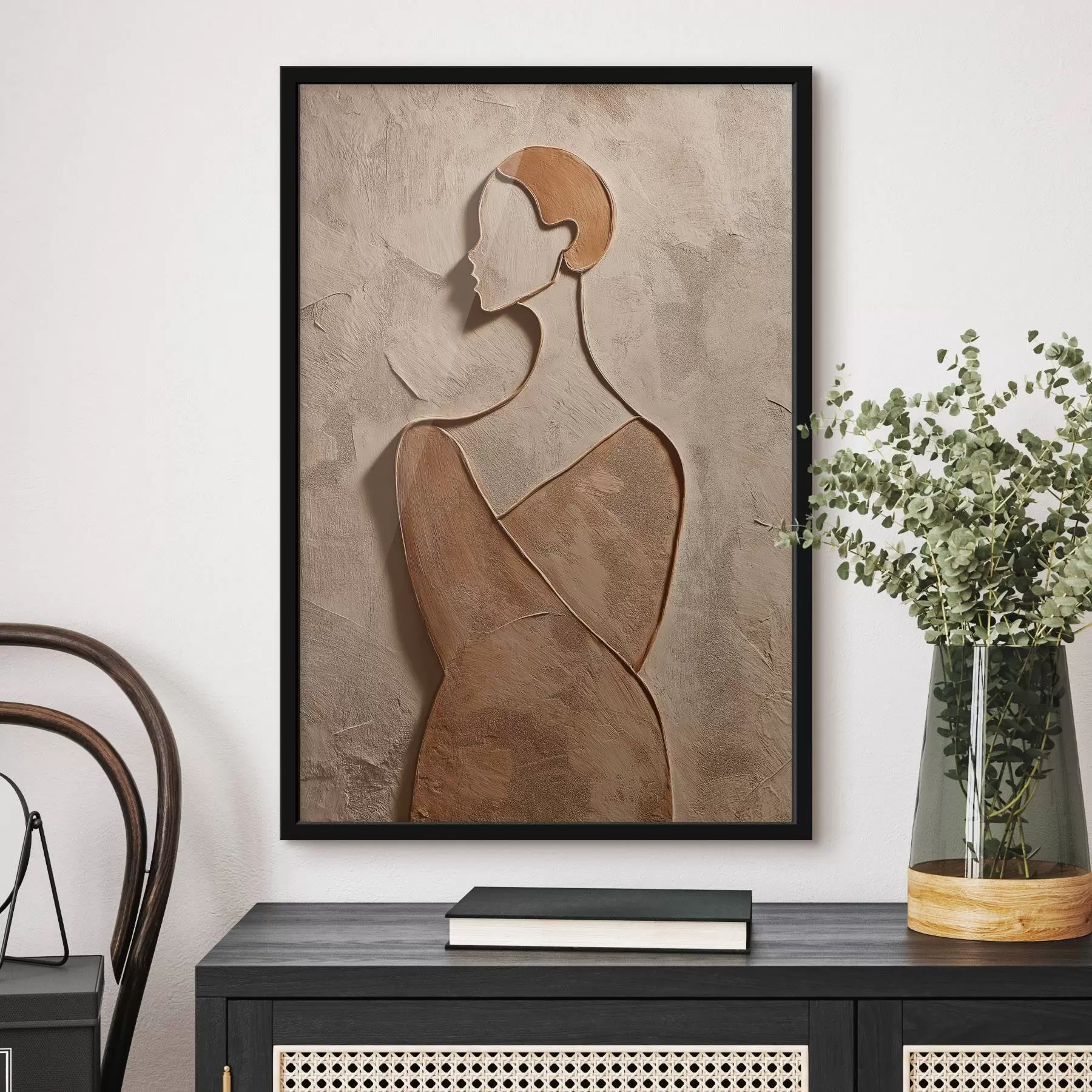 carta da parati Volto femminile astratto nr. f45396