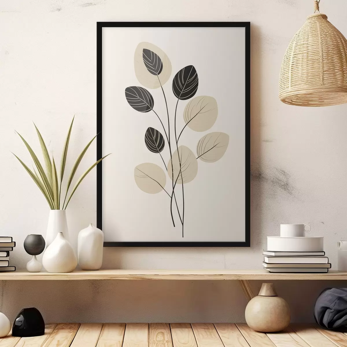 Poster Illustrazione botanica minimalista f45401