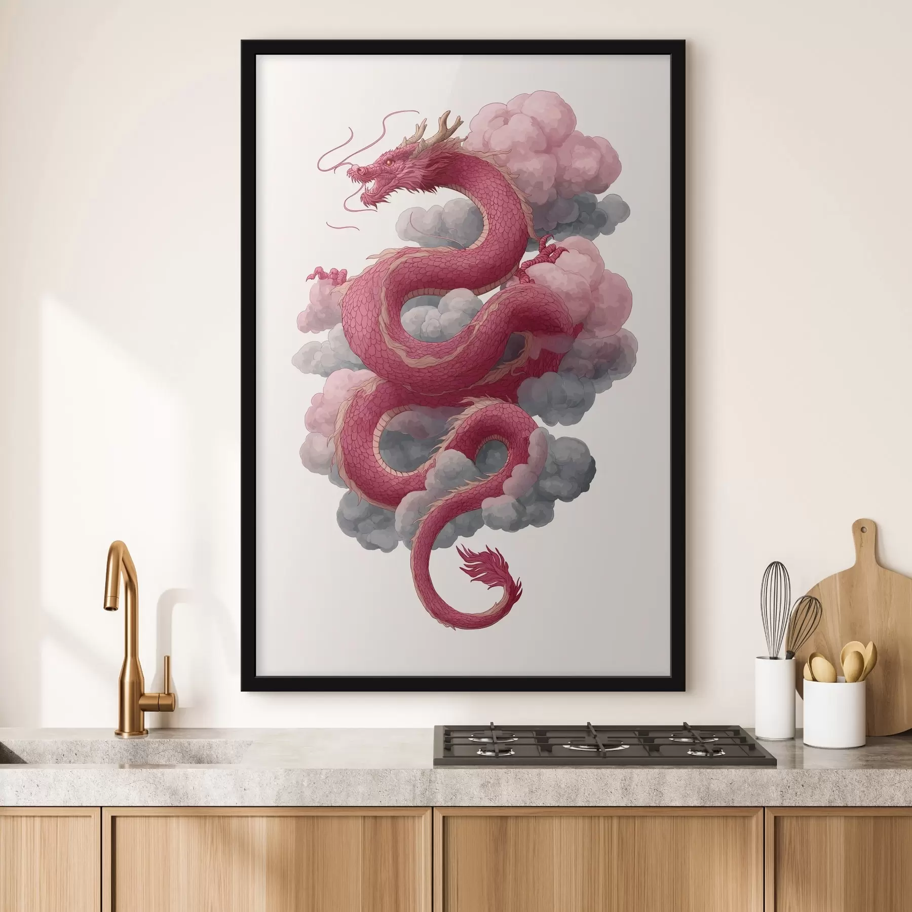 carta da parati Drago in stile cinese nr. f45412