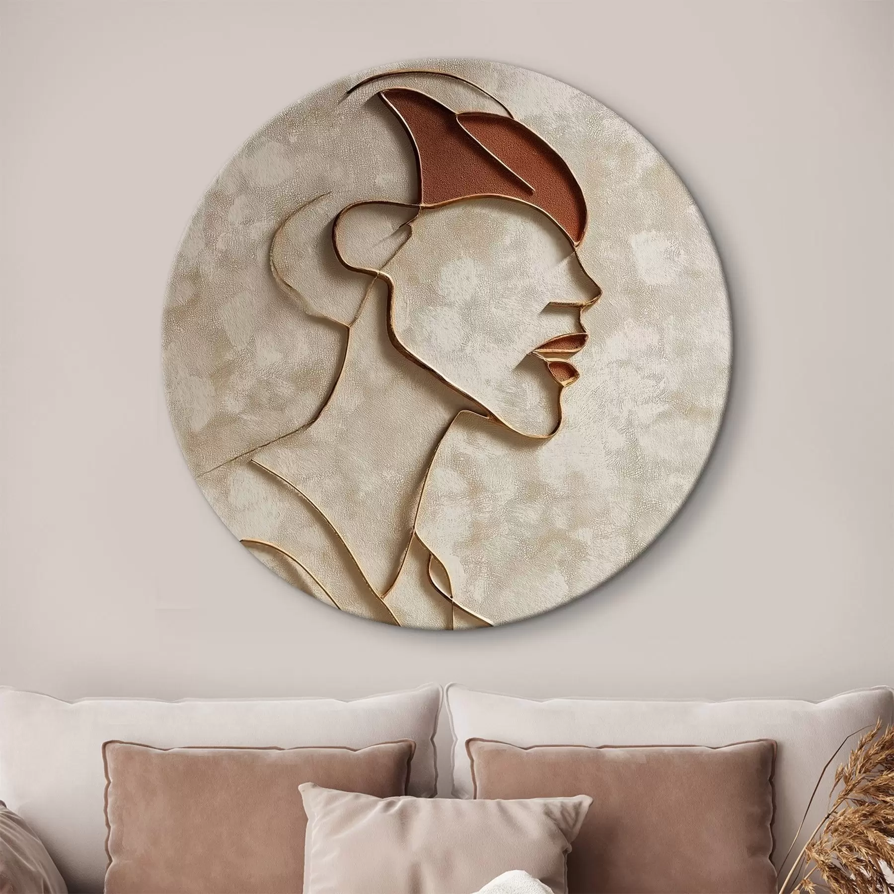 carta da parati Volto femminile astratto nr. r45395