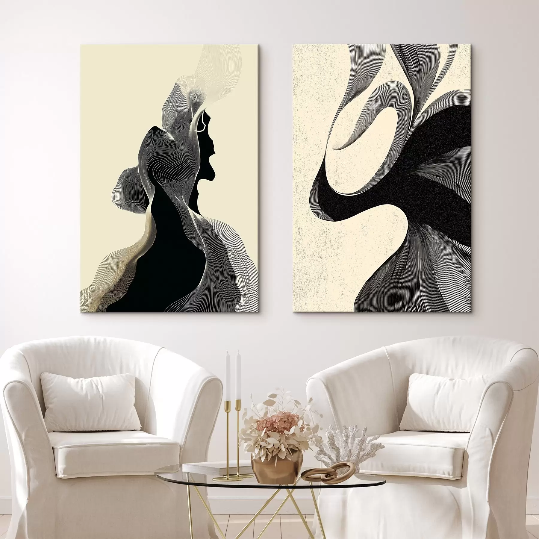 carta da parati Rilievo astratto ondulato con curve morbide nr. m00601