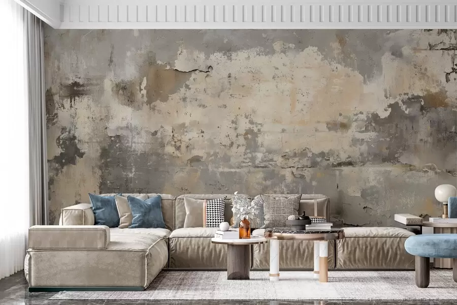 carta da parati imitazione di un vecchio muro strutturato nr. w04311