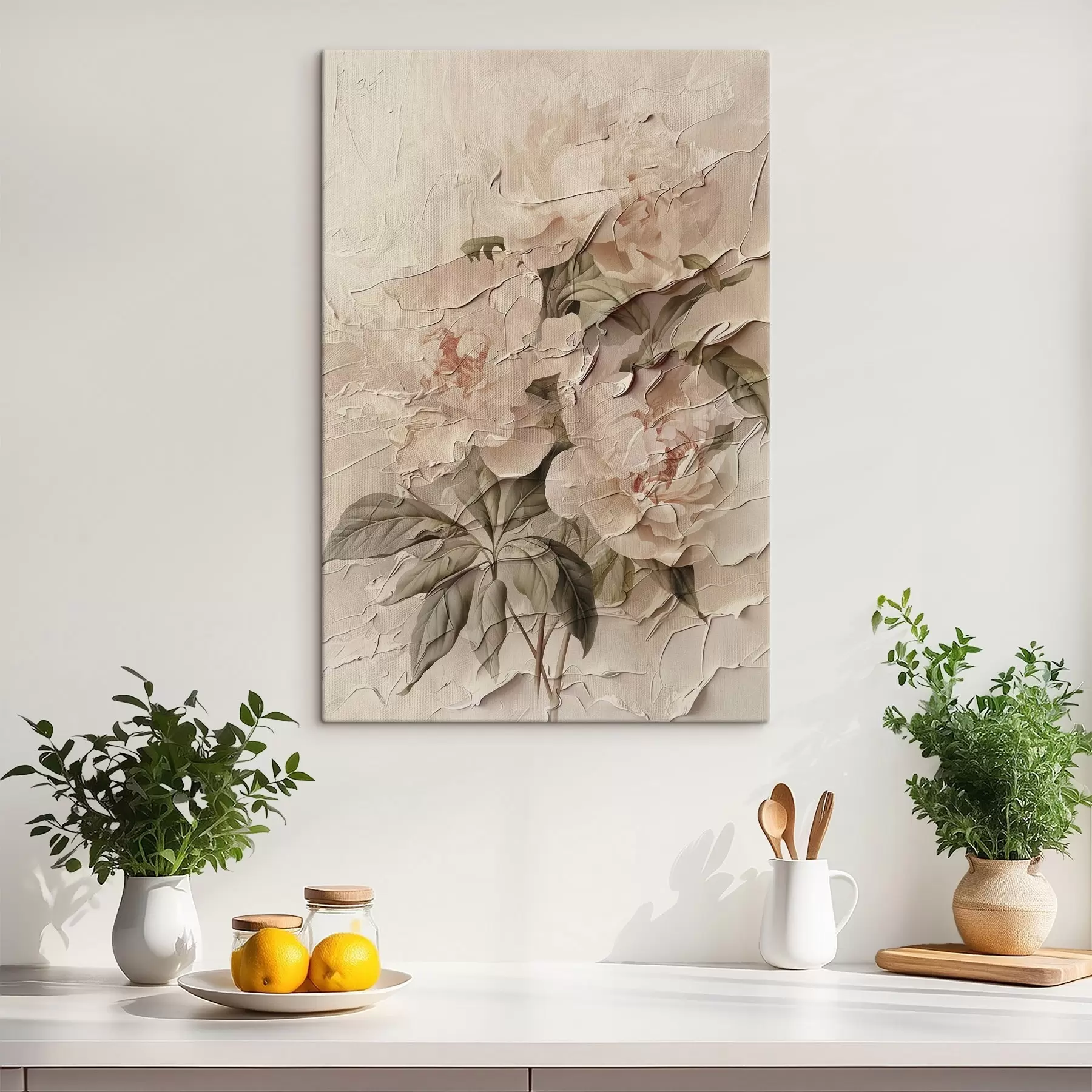 carta da parati Lussureggiante bouquet di peonie in stile acquerello su sfondo chiaro nr. s45336