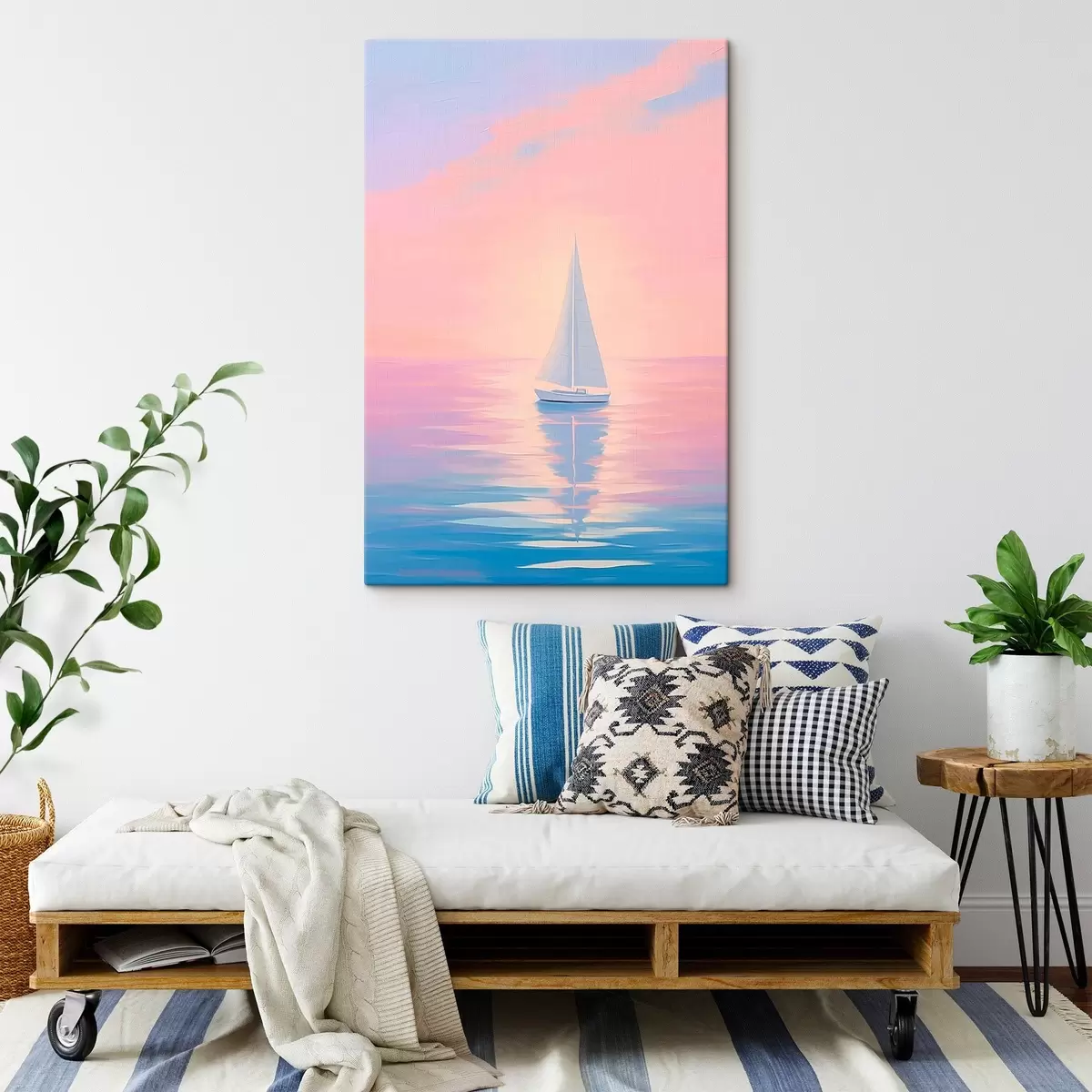 carta da parati Barca a vela in mare al tramonto nr. s45428