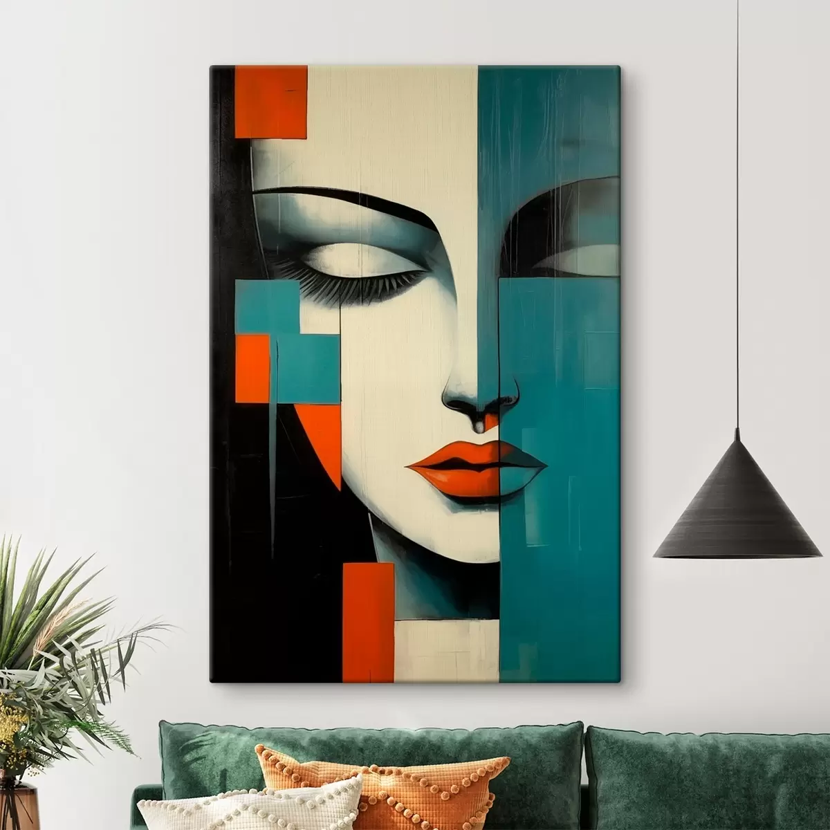 carta da parati Ritratto femminile astratto nr. s45438