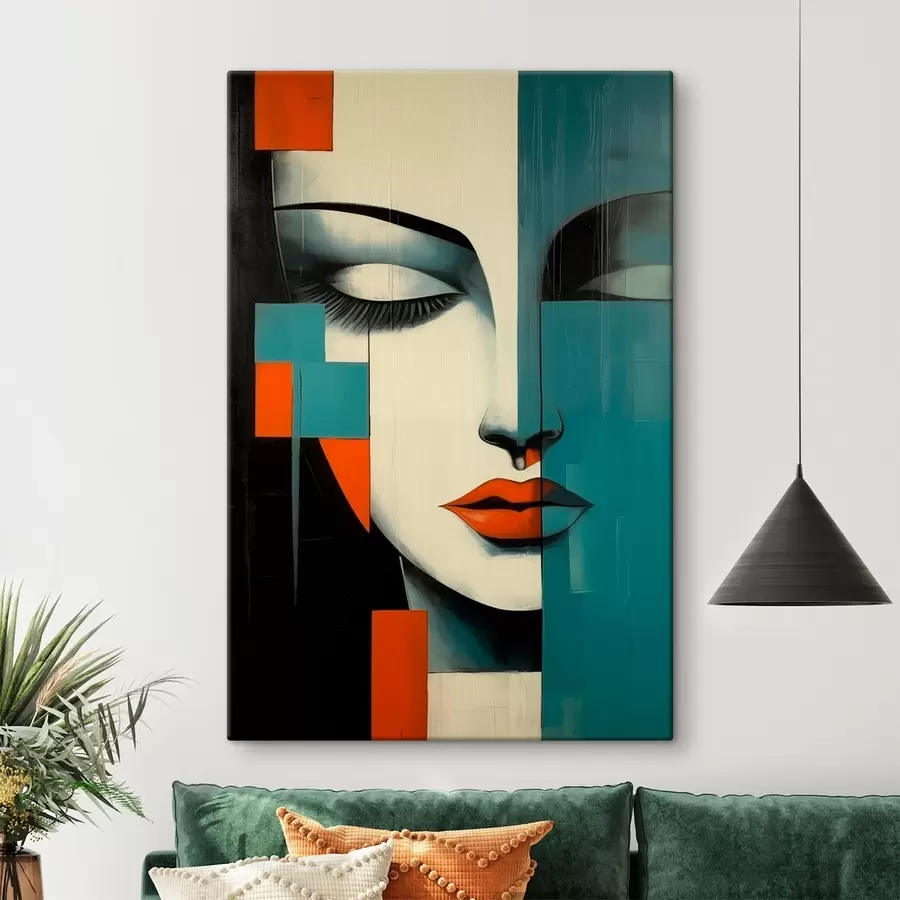 carta da parati Ritratto femminile astratto nr. s45438