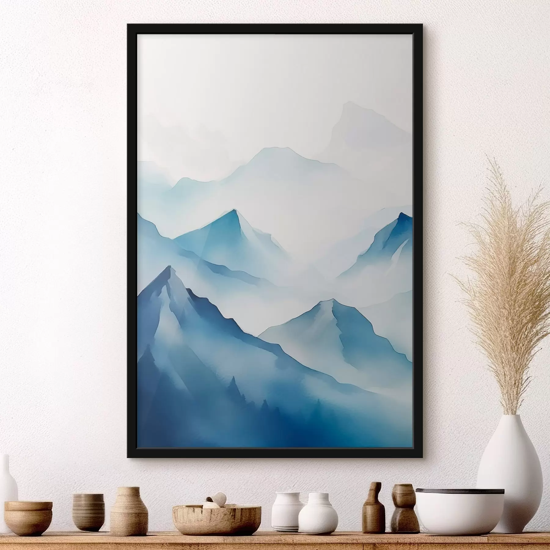 carta da parati Montagne nella nebbia nr. f45424