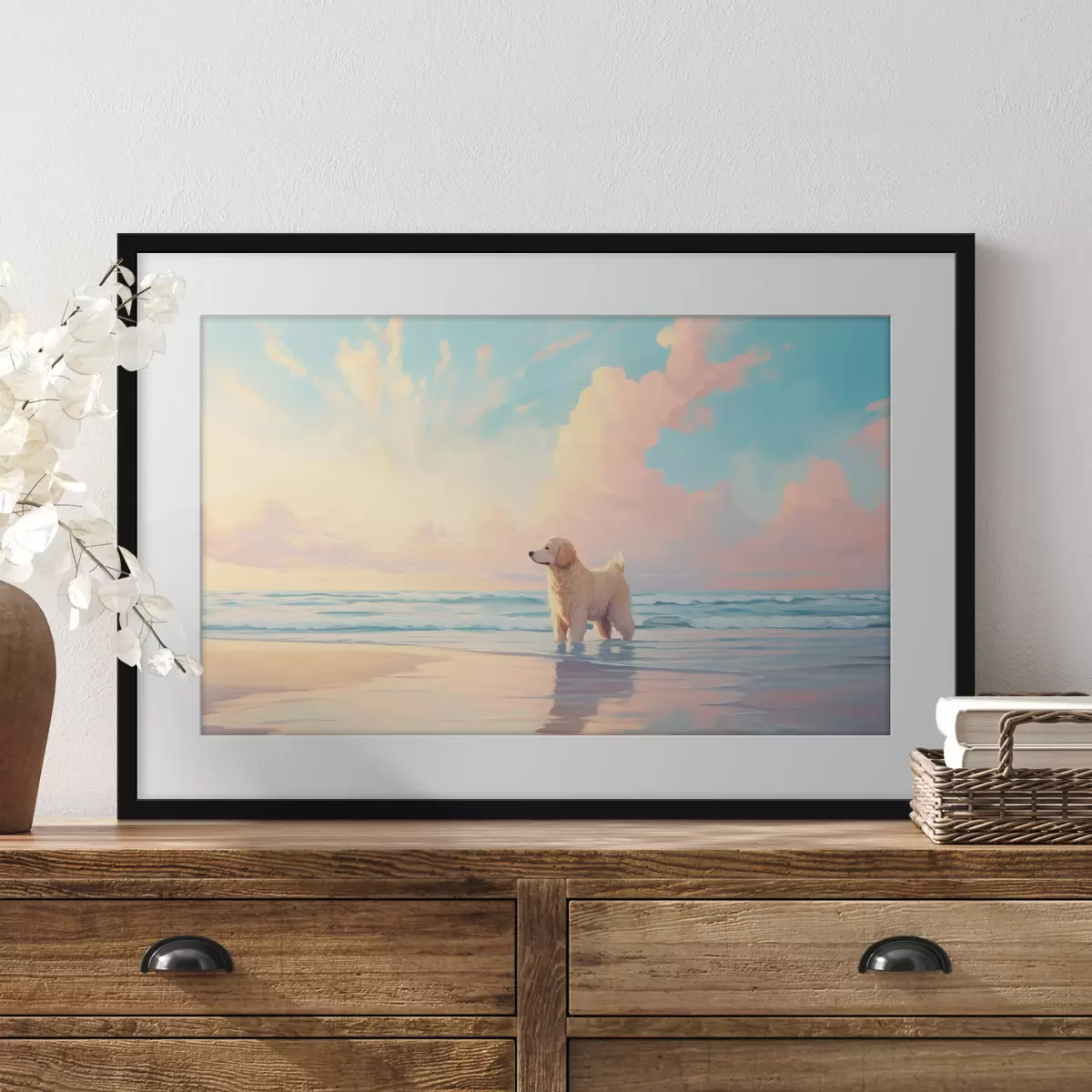 Poster Retriever in riva al mare f45425
