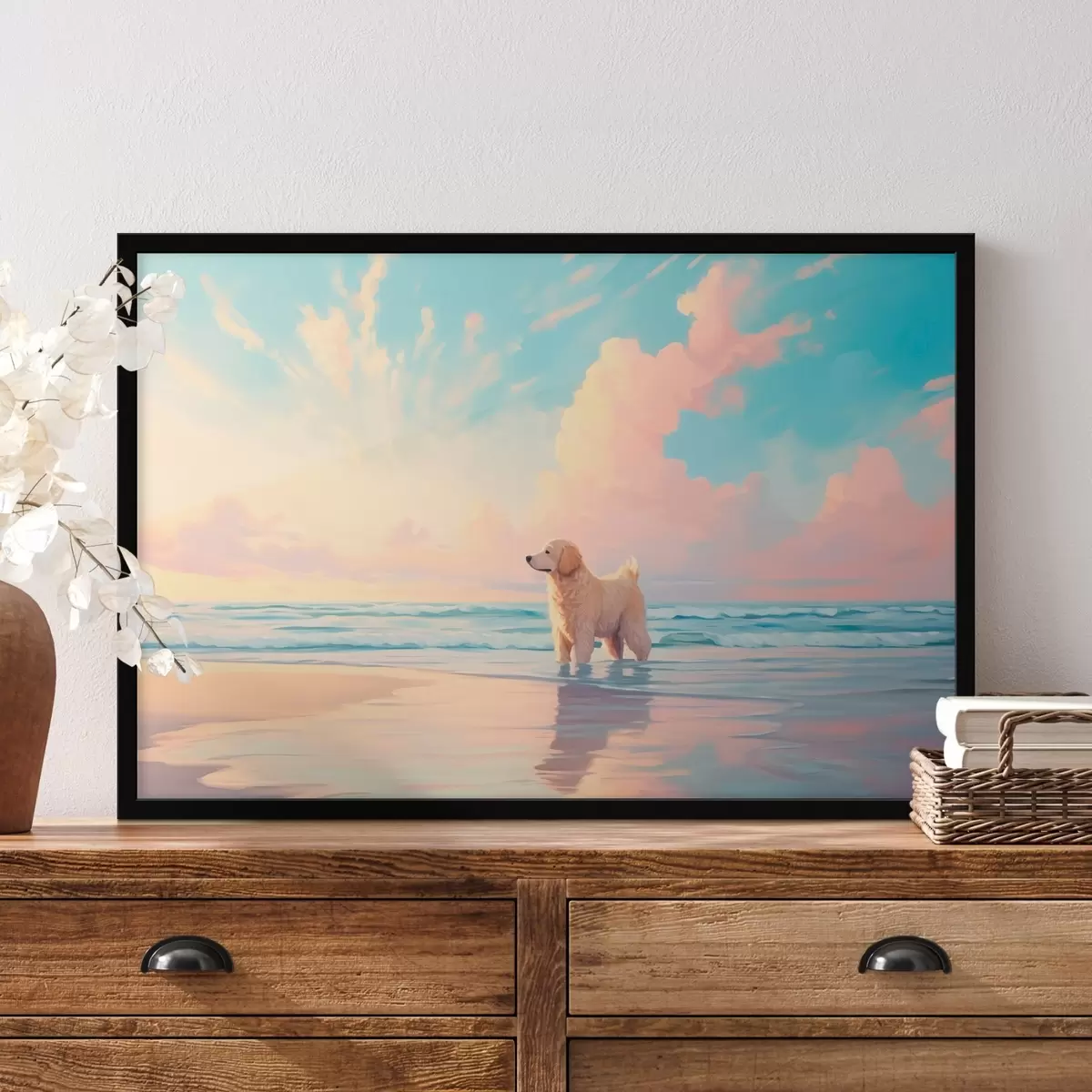 Poster Retriever in riva al mare f45425