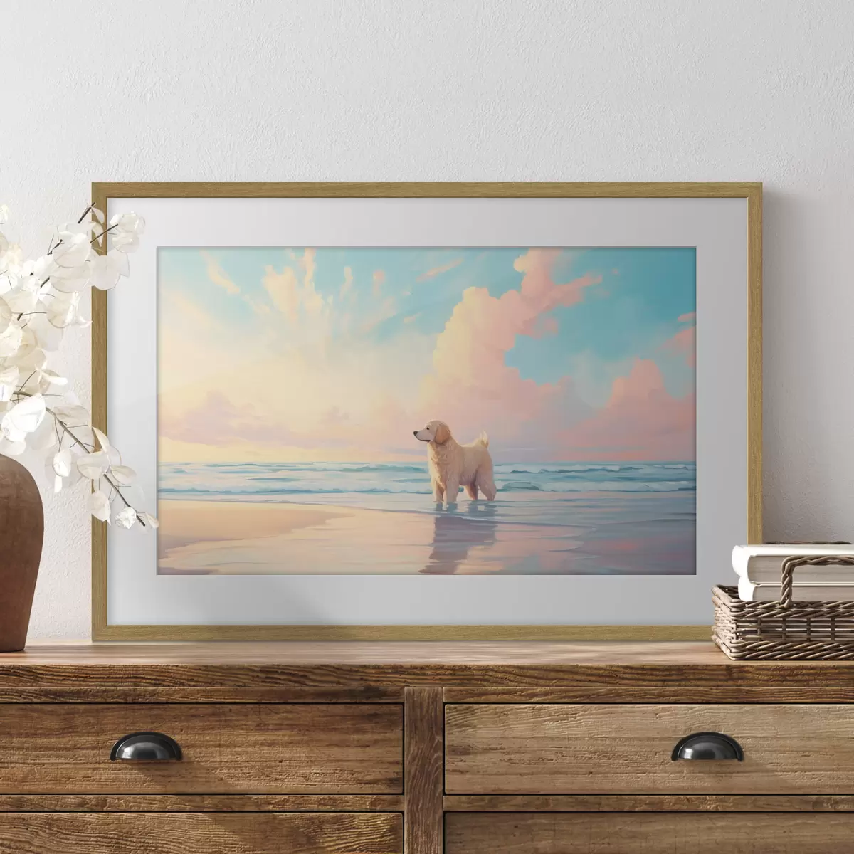 Poster Retriever in riva al mare f45425