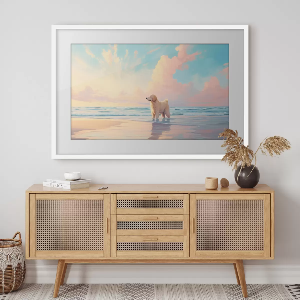 Poster Retriever in riva al mare f45425