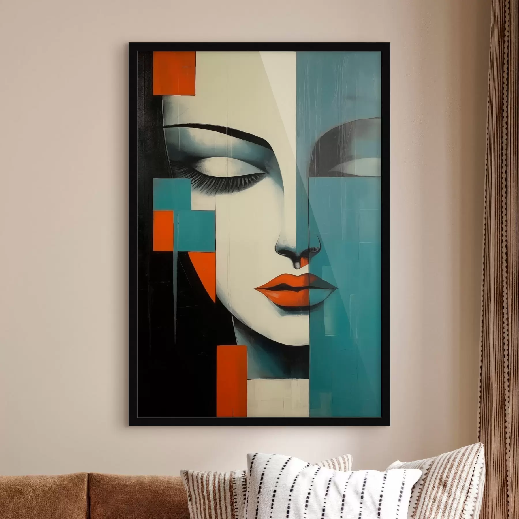 carta da parati Ritratto femminile astratto nr. f45438