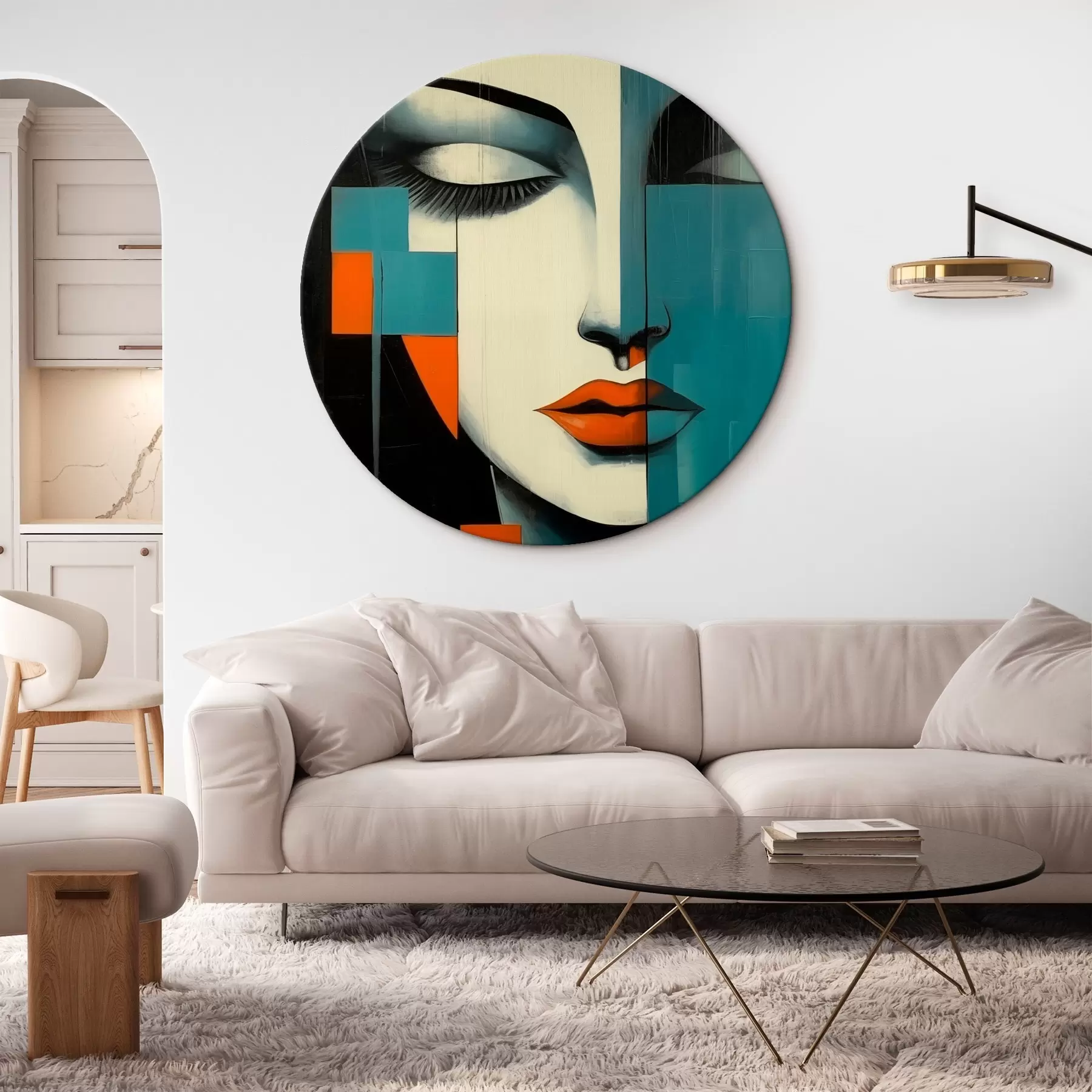 carta da parati Ritratto femminile astratto nr. r45438