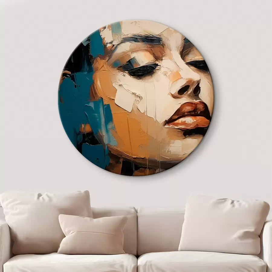 carta da parati Ritratto di donna con gli occhi chiusi nr. r45439