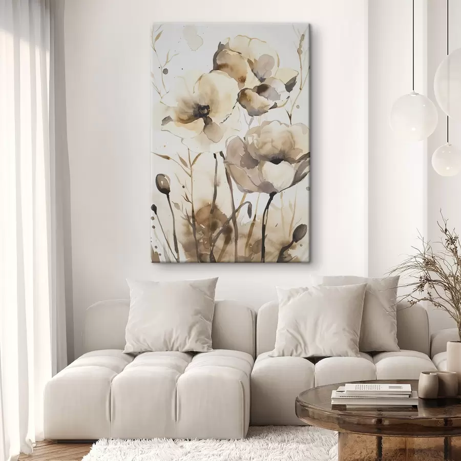 carta da parati Fiori in stile acquerello nr. s45365