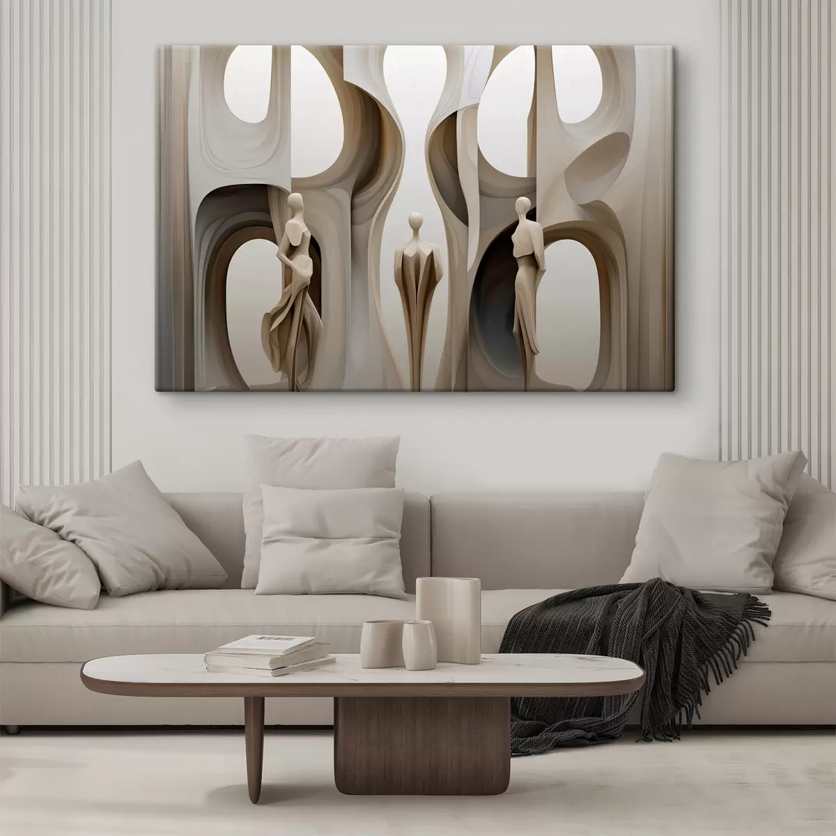 carta da parati Astrazione con silhouette nr. s45371