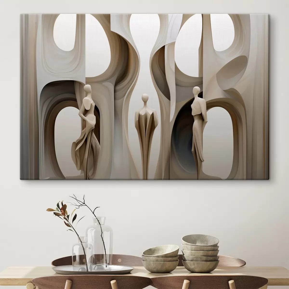 carta da parati Astrazione con silhouette nr. s45371