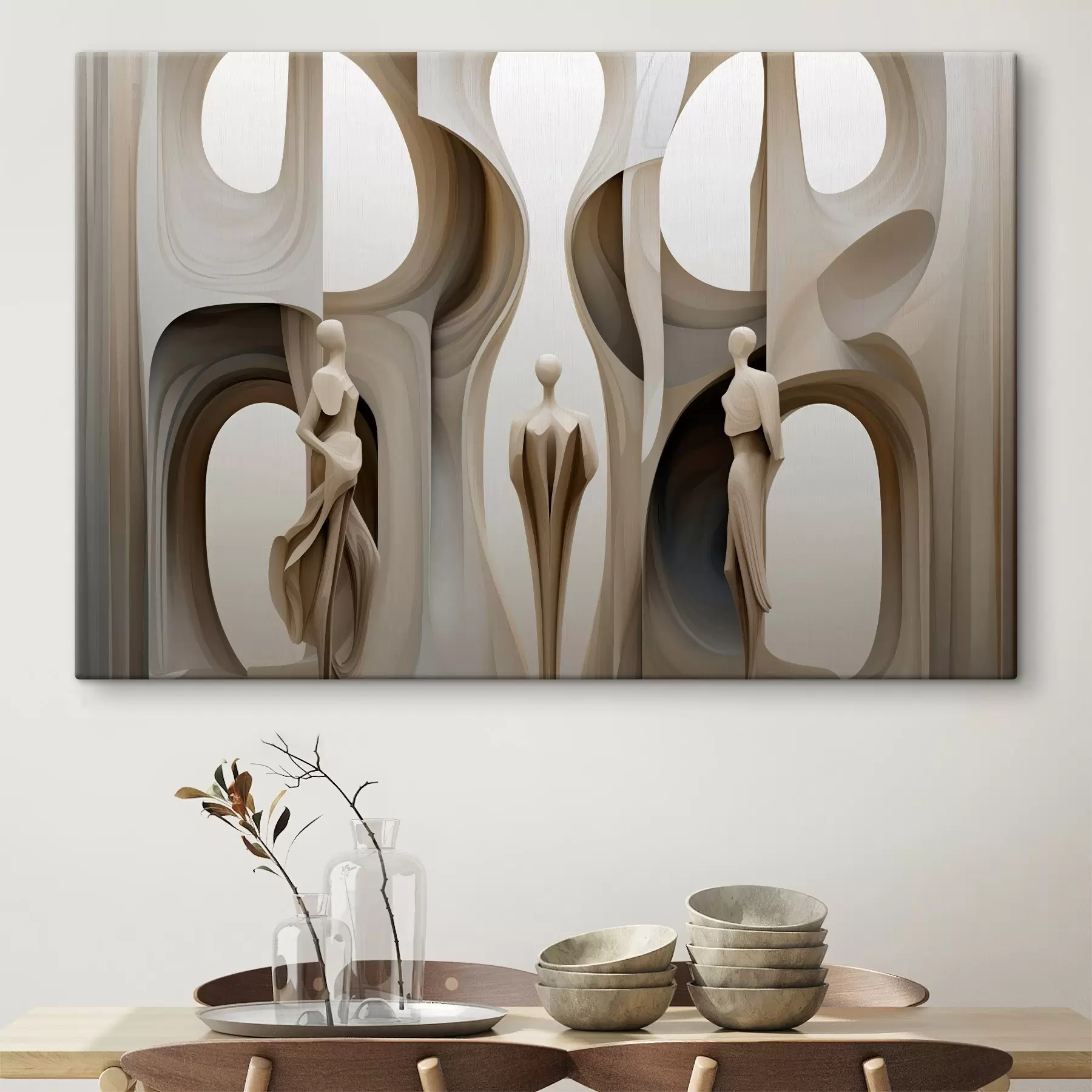 carta da parati Astrazione con silhouette nr. s45371