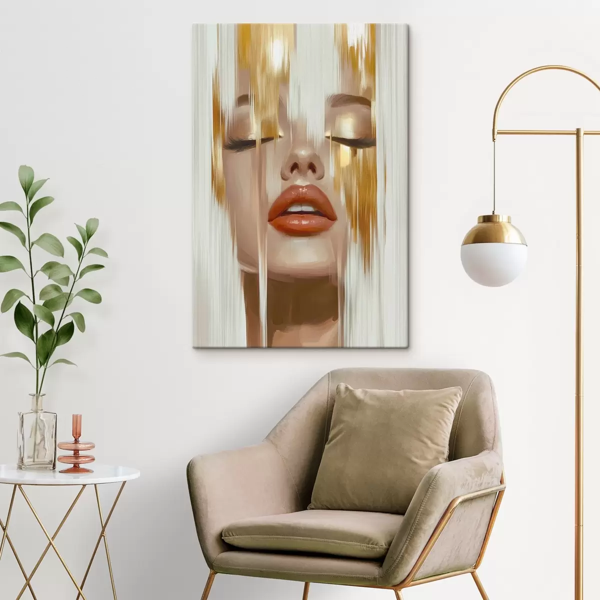 carta da parati Ritratto astratto di donna nr. s45374