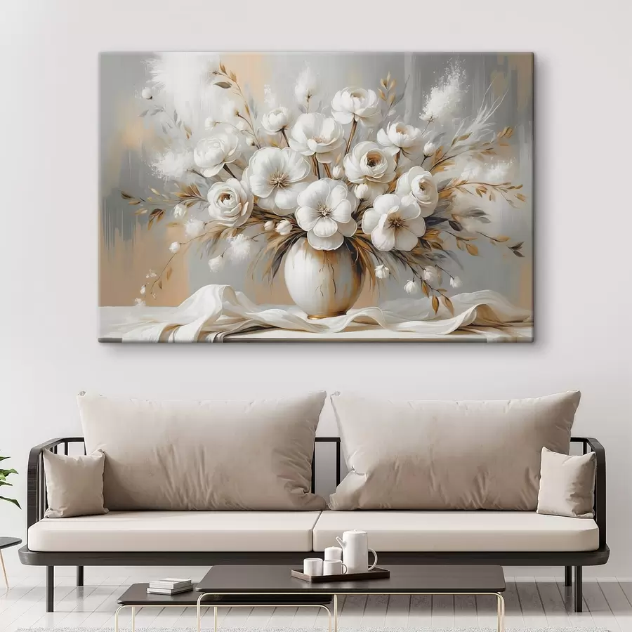 carta da parati Un delicato bouquet di fiori in un vaso nr. s45375