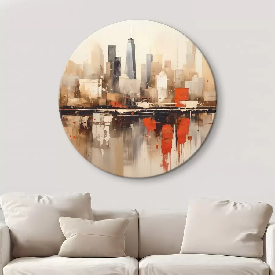 carta da parati Paesaggio urbano astratto nr. r45368