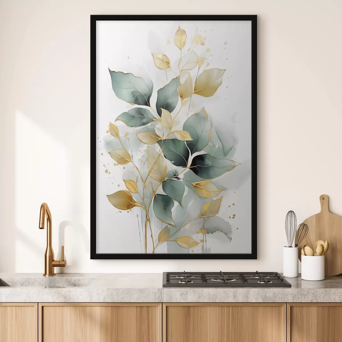 Poster Ramo astratto con foglie f45366